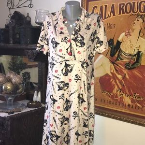 Retro pirate shirt dress